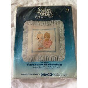 Precious Moments "Love One Another" Stitchery Pillow Kit To Personalize 14" x 14